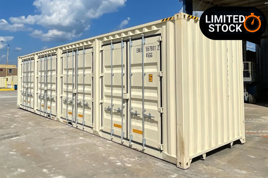 40' High Cube 1-Trip Side Open Shipping Container